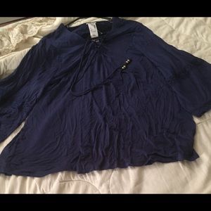 Navy blue blouse